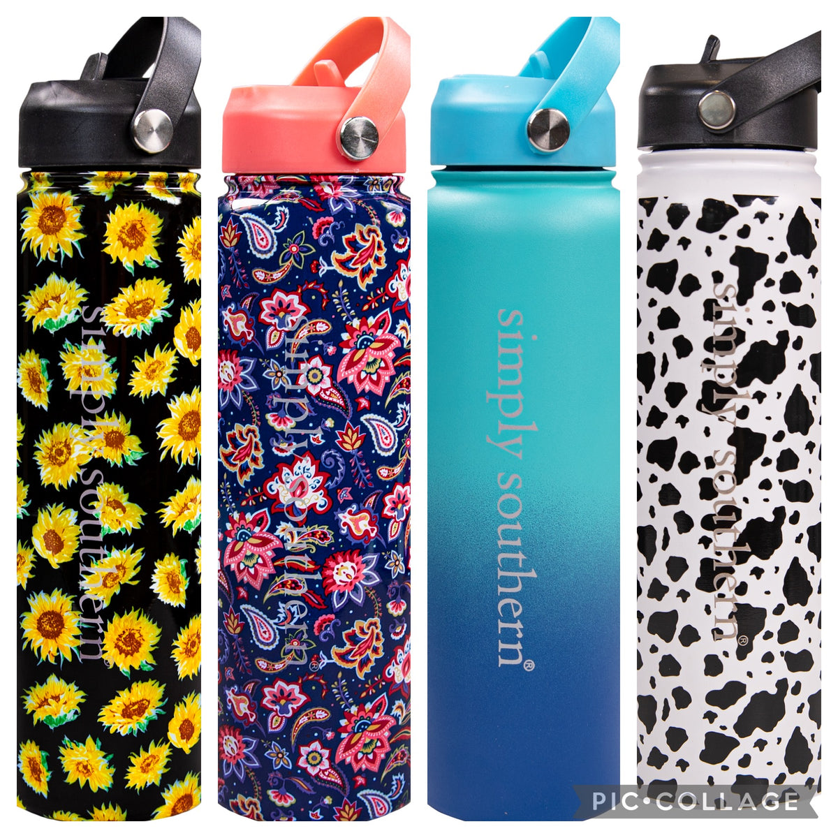 Simply Southern XL 40oz paisley design Stainless Steel Hot/Cold Water Bottle