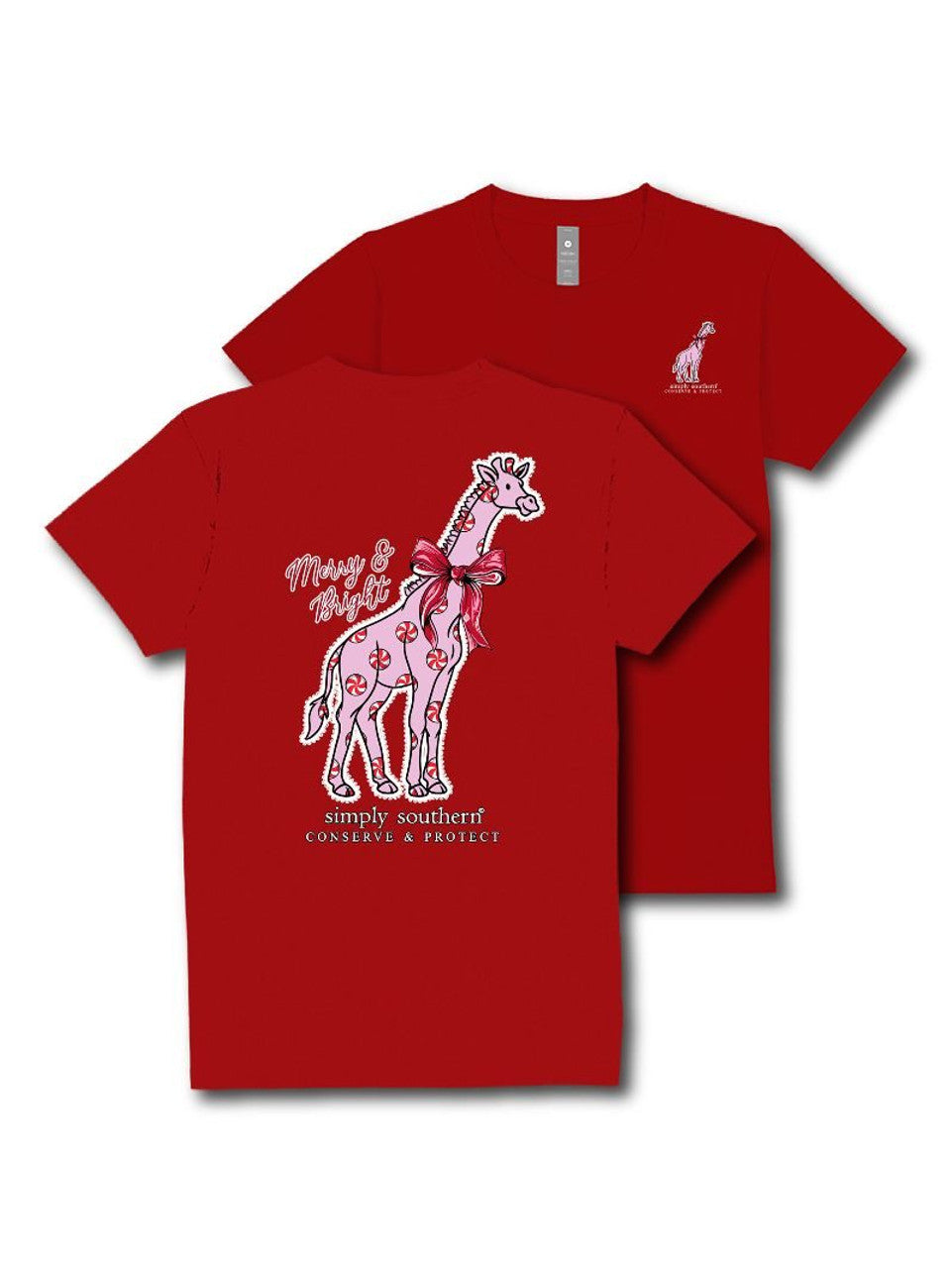 Simply Southern Short Sleeve Holiday Tee--TrackGF2-Candy