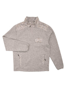 Men's Simply Southern "Wesley" Quarter Zip--Heather Grey