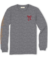 Load image into Gallery viewer, Simply Southern Long Sleeve Tee--Nuts--Charcoal Heather
