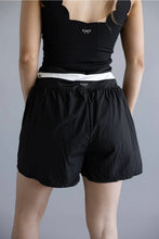 Load image into Gallery viewer, Simply Southern Lounge "Wrap" Shorts--Black

