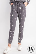 Load image into Gallery viewer, PLUS SIZE STAR PRINT JOGGERS BY RAE MODE
