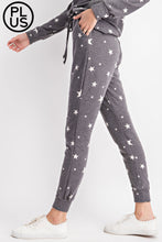 Load image into Gallery viewer, PLUS SIZE STAR PRINT JOGGERS BY RAE MODE
