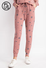 Load image into Gallery viewer, PLUS SIZE STAR PRINT JOGGERS BY RAE MODE
