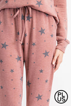 Load image into Gallery viewer, PLUS SIZE STAR PRINT JOGGERS BY RAE MODE
