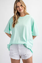 Load image into Gallery viewer, WASHED COTTON ROUND NECKLINE TOP BY RAE MODE
