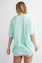 Load image into Gallery viewer, WASHED COTTON ROUND NECKLINE TOP BY RAE MODE
