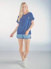 Load image into Gallery viewer, Simply Southern Short Sleeve Textured Terry Top
