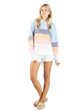 Load image into Gallery viewer, Simply Southern Washed Striped Hoodie
