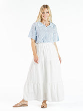 Load image into Gallery viewer, Simply Southern Tiered Maxi Skirt in Pearl
