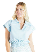 Load image into Gallery viewer, Simply Southern Piped Trim V-Neck Top
