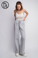 Load image into Gallery viewer, FLEECE FRENCH TERRY STRAIGHT LEG PANTS BY RAE MODE--Plus and Regular
