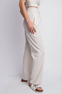 OXFORD ST WOVEN DANCE STUDIO MID RISE FULL LENGTH PANTS BY RAE MODE