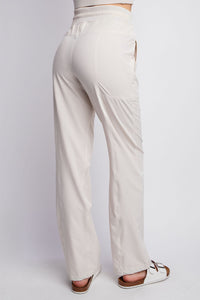 OXFORD ST WOVEN DANCE STUDIO MID RISE FULL LENGTH PANTS BY RAE MODE