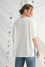 Load image into Gallery viewer, Jodifl-Vintage Bow Flag Patch Top
