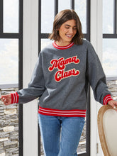 Load image into Gallery viewer, Simply Southern Varsity Crew-Holiday-Mama Claus
