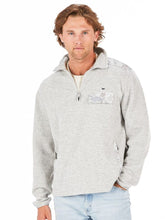 Load image into Gallery viewer, Men&#39;s Simply Southern &quot;Wesley&quot; Quarter Zip--Heather Grey
