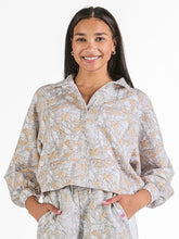 Load image into Gallery viewer, Simply Southern Quilt Patch Luxe Polo Pullover

