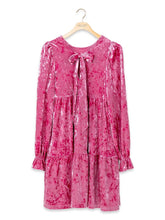 Load image into Gallery viewer, The Elisa Dress By Simply Southern--Pink Velvet

