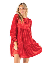 Load image into Gallery viewer, The Elisa Dress By Simply Southern--Red Velvet
