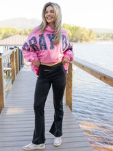 Load image into Gallery viewer, Simply Southern "Lea" Flarred Legging with Crisscross Waistband--Black
