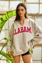 Load image into Gallery viewer, Alabama/AL Reversible Oversized Pullover
