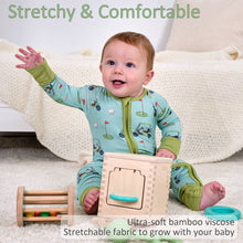 Load image into Gallery viewer, Golf A Round Baby Bamboo Pajamas, 2 Way Zipper Baby Romper
