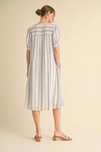 Load image into Gallery viewer, Jodifl Striped Midi Dress-Off White
