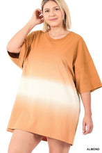 Load image into Gallery viewer, DIP DYE DROP SHOULDER OVERSIZED COTTON TOP
