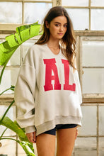 Load image into Gallery viewer, Alabama/AL Reversible Oversized Pullover
