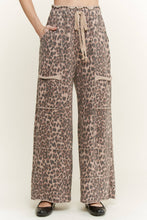 Load image into Gallery viewer, Animal Leopard Wide Leg Pants - Mocha
