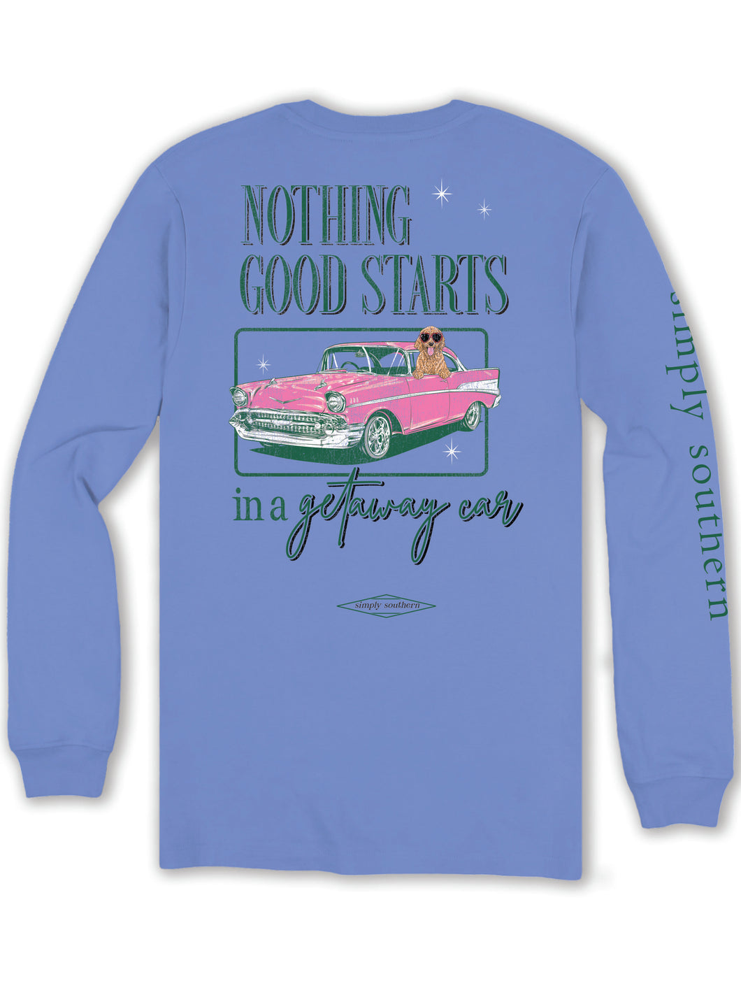 Simply Southern Long Sleeve Tee--Doodle Car--Vista