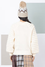 Load image into Gallery viewer, Textured Sleeve Detail Cozy Sweater Top
