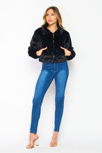 Load image into Gallery viewer, Cropped Teddy Faux Fur Polyester Jacket
