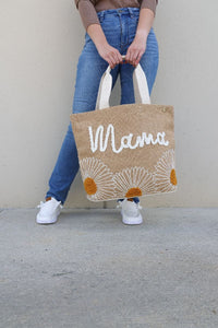 Simply Southern Jute Embroidered Totes
