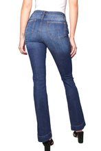 Load image into Gallery viewer, Women&#39;s High Waisted Faded Flared Bottom Jeans
