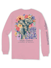 Load image into Gallery viewer, Simply Southern Long Sleeve Tracking Tee--Bloom--Candy
