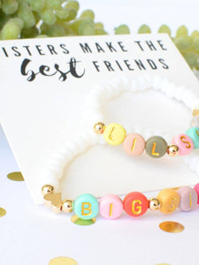 Big sis- Lil sis best friends bracelet set