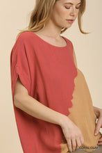 Load image into Gallery viewer, Umgee Dip Dye Coral/Clay Top
