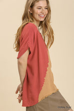 Load image into Gallery viewer, Umgee Dip Dye Coral/Clay Top

