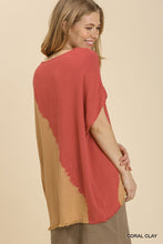 Load image into Gallery viewer, Umgee Dip Dye Coral/Clay Top
