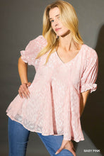 Load image into Gallery viewer, Umgee Baby Pink Leopard Print V-Neck Blouse
