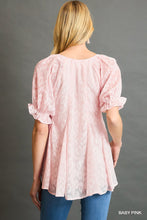 Load image into Gallery viewer, Umgee Baby Pink Leopard Print V-Neck Blouse
