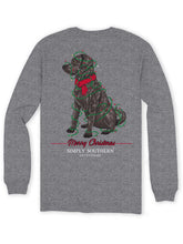 Load image into Gallery viewer, Simply Southern Men&#39;s Long Sleeve T-Shirt--Merry Lab--Heather Charcoal
