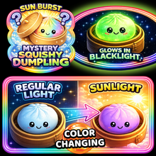 Load image into Gallery viewer, Fun Doh Color Changing Dumpling Squishy Toy
