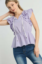 Load image into Gallery viewer, Umgee Textured Lavender Baby Doll Top
