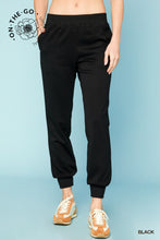 Load image into Gallery viewer, Umgee Black Athleisure Joggers
