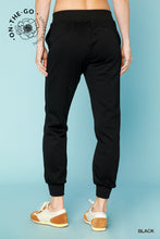 Load image into Gallery viewer, Umgee Black Athleisure Joggers
