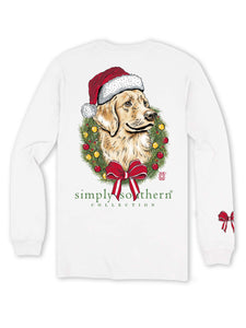 Simply Southern Long Sleeve Tee--Merry Dog--White