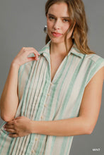 Load image into Gallery viewer, Umgee -Mint Striped Midi Dress
